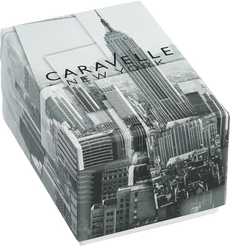 Vista 3 de Caravelle New York de la mujer 43l191Swarvoski vidrio Acero Inoxidable Reloj