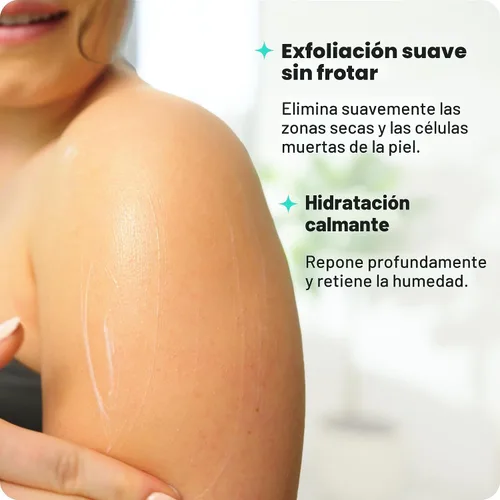 Vista 5 de AmLactin Calm & Renew Loción - Hidratante terapéutico corporal y facial para piel sensible - Exfoliante sin frotamiento y loción corporal para piel