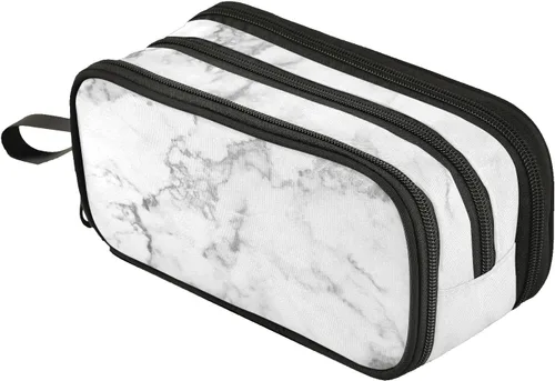 Vista 13 de Fustylead Alice - Estuche de ajedrez para lápices con cremallera, bolsa de maquillaje, bolsa de cosméticos, bolsa de viaje multiusos, caja