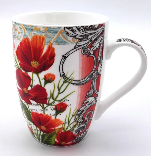 Vista 4 de 6903 Uniware - Juego de 4 tazas de porcelana Newbone de 11 onzas