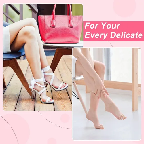 Vista 6 de SATINIOR 3 pares de calcetines de silicona para pies secos y agrietados, terapia de pies, spa, pedicura, calcetines de silicona reparadores