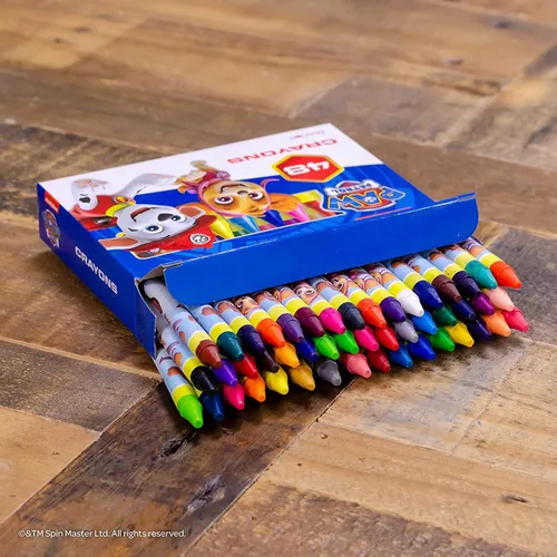 Vista 3 de Paw Patrol Libro gigante para colorear con crayones 192p para colorear con 48 crayones incluidos