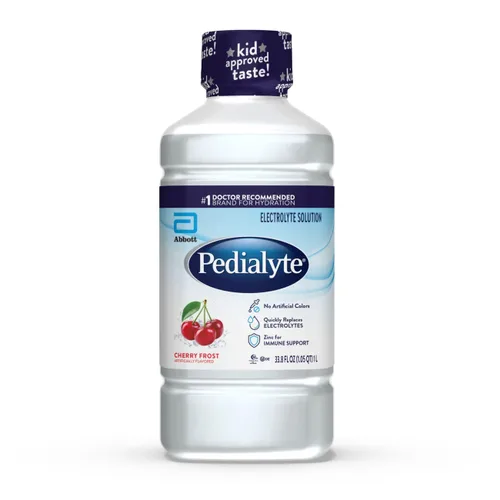 Vista 7 de Pedialyte Solución de electrolitos, botella de 33.8 onzas líquidas, sin sabor
