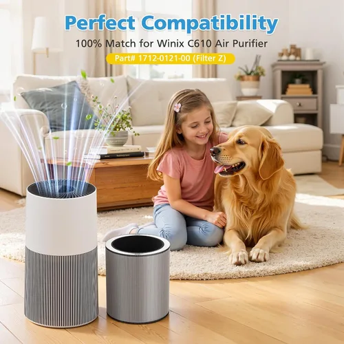 Vista 2 de Filtro de repuesto C610 Z para purificador de aire Winix C610 de 4 etapas C610-2 Pack