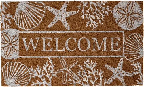 Vista 19 de DII Felpudo de fibra de coco natural para exterior, alfombra de bienvenida, 17 x 29 pulgadas, pájaro