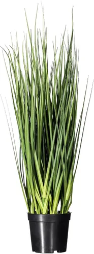 Vista 7 de Vickerman Hierba verde artificial extra completa de 36 pulgadas para uso diario con maceta de plástico negro, decoración de plantas de césped