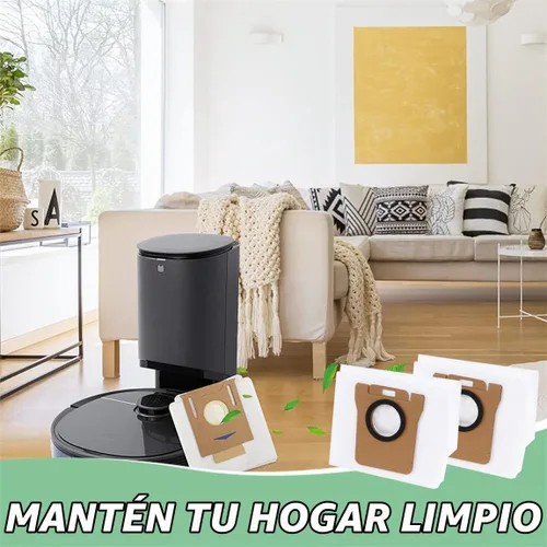 Vista 7 de Bolsa para el polvo compatible con Dreametech D10 Plus Robot Aspirador Bolsas Accesorios para recoger basuras Paquete de 6