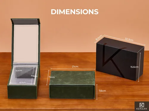 Vista 5 de KK7-DG Faraday - Caja protectora, blindaje de señal, llave antirrobo de coche y bloqueador RFID para vehículos, diseño compacto (verde aguamarina)
