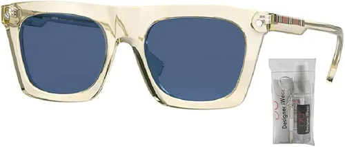 Vista 2 de BURBERRY BE4318 Camron Rectangle Sunglasses for Men BUNDLE with Designer iWear Complimentary Eyewear Care Kit