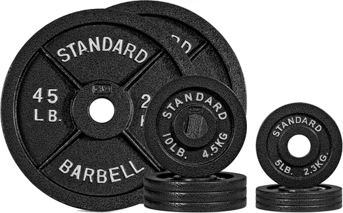 Vista 15 de CAP Barbell 2-Inch Olympic Cast Iron Plate Weight Set 75-285 lbs Multiple Options