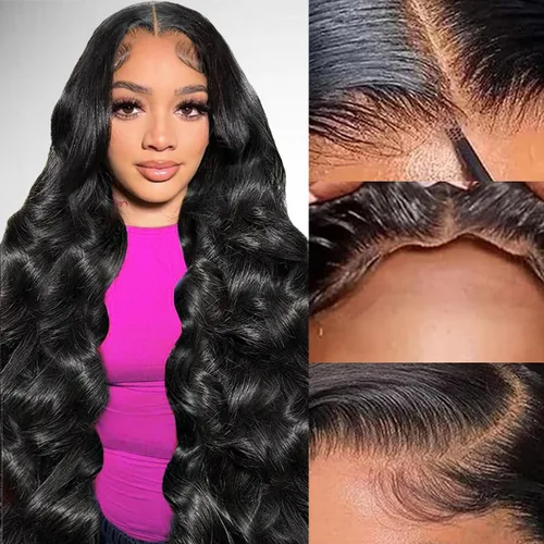 Vista 9 de Pelucas de cabello humano con cierre de encaje HD de 16 pulgadas, 5 x 5, pelucas de cabello humano sin pegamento listas para usar, pelucas