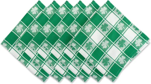 Vista 20 de DII Juego de manteles individuales reversibles de la colección del Día de San Patricio, 13 x 19, herradura de trébol, 4 piezas