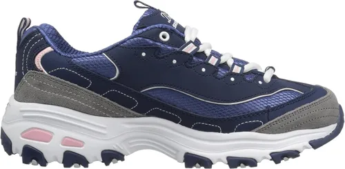 Vista 6 de Skechers D'Lites - Tenis de espuma viscoelástica con cordones para mujer
