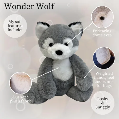 Vista 3 de World's Softest Animal de peluche para bebés, niños pequeños, niños y adultos. Adorable juguete hecho de materiales de calidad aptos para niños
