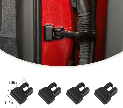 Vista 3 de Jimen Compatible con Ford F150/Ford Bronco Sport 2021-2023, 4 piezas de cubiertas protectoras de brazo de control de puerta de automóvil