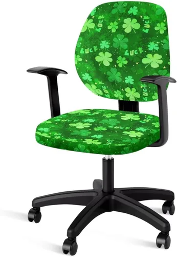 Vista 24 de Funda protectora elástica para silla de oficina con diseño de hongos artísticos, funda giratoria elástica para silla de escritorio, adecuada