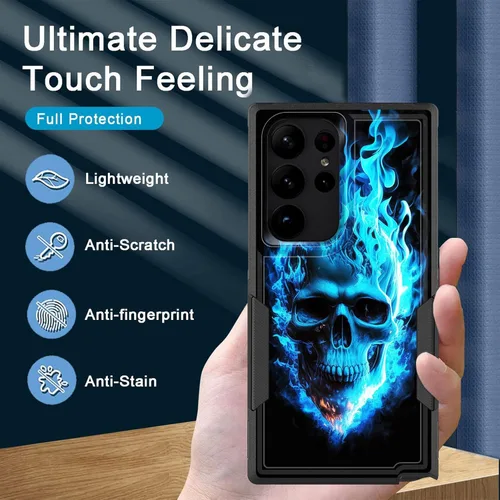 Vista 562 de Funda para Galaxy A14 5G, resistente de doble capa híbrida de policarbonato duro, goma suave, a prueba de golpes, funda protectora resistente