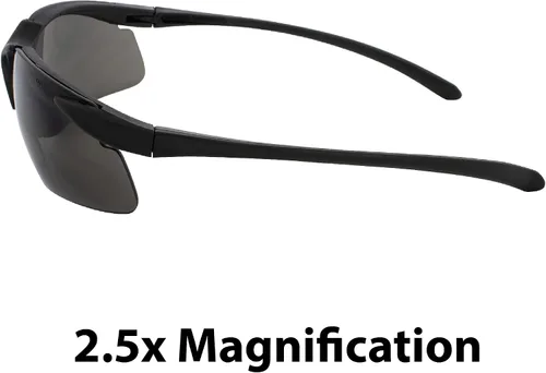 Vista 3 de Global Vision Apex - Lentes de seguridad bifocales UV400 con aumento de 2.50, lente ahumada