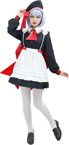 Vista 3 de DAZCOS Genshin Impact Noelle - Disfraz de sirvienta para mujer talla de EE UU