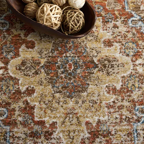 Vista 26 de SAFAVIEH Bijar Collection - Alfombra decorativa de 2 pies 3 pulgadas x 4 pies, marfil y óxido, diseño oriental envejecido, no desprende pelusa