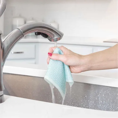 Vista 5 de ELYN Paños de cocina suecos, paños de esponja reutilizables y lavables, toallas de papel absorbentes para limpieza de cocina, platos, encimeras