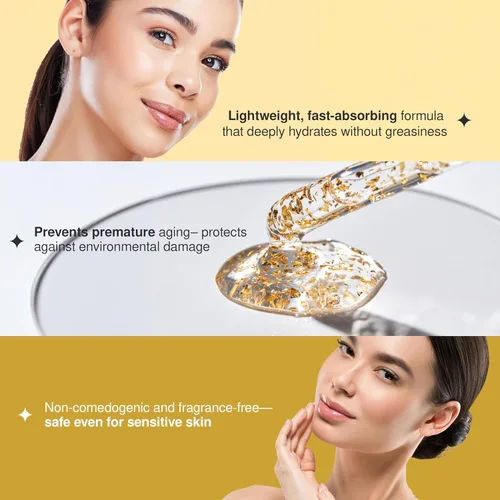 Vista 7 de The Beauty Elixir Suero de colágeno para cara con oro de 24 quilates, probado por dermatólogos, antienvejecimiento, ultra hidratante, líneas finas