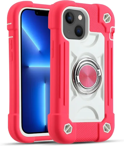 Vista 95 de MARKILL Funda compatible con iPhone Air de 6.5 pulgadas 2025 con soporte de anillo giratorio de 360 grados, protección contra caídas de grado