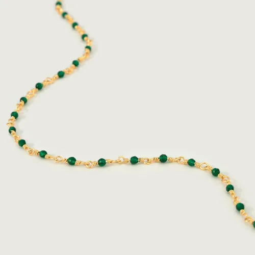 Vista 4 de MEVECCO Gargantilla de cadena chapada en oro de 14 K, largo collar de cadena delicado y bonito chapado en oro, delicada gargantilla a la moda