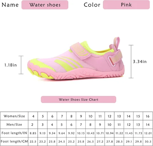 Vista 3 de Zapatos de agua para mujeres y hombres, zapatos de meter para hombres, zapatos de caminar descalzos, zapatos de agua de secado rápido para zapatos