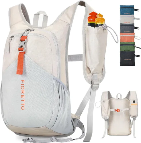 Vista 12 de FIORETTO Mochila de 15L para senderismo para mujeres y hombres, mochila mini plegable, mochila ligera pequeña para acampar, viajar, actividades al