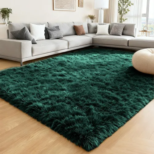 Vista 30 de Ompaa Alfombra Esponjosa, Alfombras de Área Súper Suaves y Peludas para Dormitorio y Sala de Estar - 6' x 9' Alfombra Grande de Felpa Peluda Shag