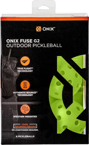 Vista 9 de Bolas de Pickleball Onix Fuse G2 para exterior