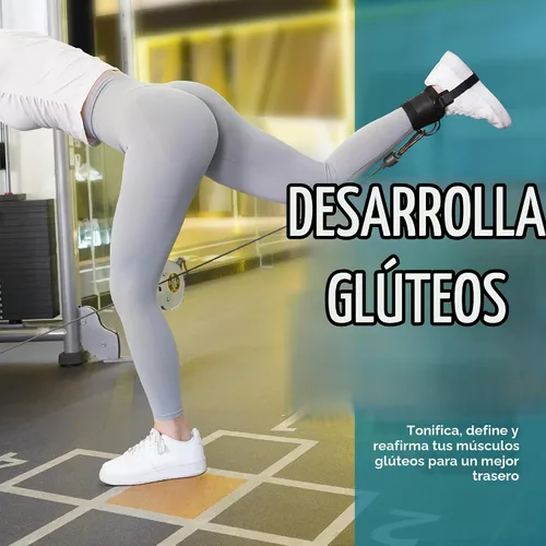 Vista 6 de Correas de tobillo para máquina de cable para mujer, correa de tobillo