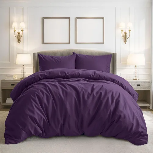 Vista 15 de Pure Bedding - Funda de edredón tamaño Individual/Individual XL - Juego de ropa de cama extra suave de 2 piezas, incluye 1 funda de edredón de 68 x