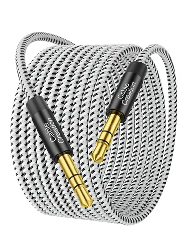 Vista 13 de CableCreation Cable Auxiliar para Auto (1-4 pies), Cable de Audio de 3,5 mm Enrollado de Macho a Macho, Cable Auxiliar Estéreo de 1/8 Pulgadas