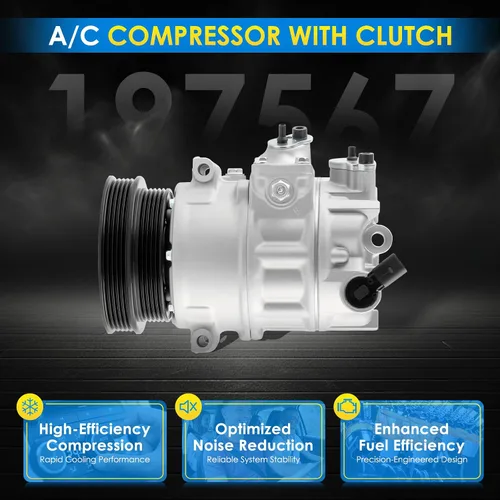 Vista 3 de Compresor de aire acondicionado para Volkswagen Jetta Passat Golf Beetle Cabrio R32 Rabbit, para Audi TT RS Quattro Compresor de CA de repuesto
