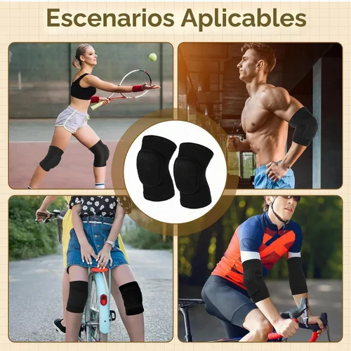Vista 6 de Rodilleras de voleibol, almohadillas para brazos, codo protector