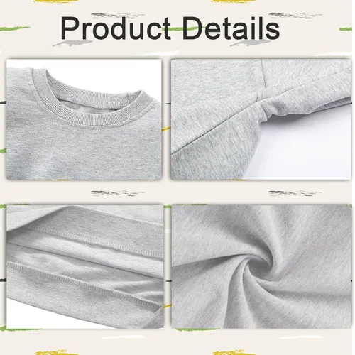 Vista 5 de Sudadera de dinosaurio para niños pequeños, camisa de manga larga Dinosaurio T-Rex