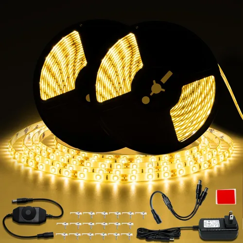 Vista 11 de Unidades de tiras de luz LED a prueba de agua, SMD 2835 LEDs 12V, Tiras de luz de cinta LED de 12V