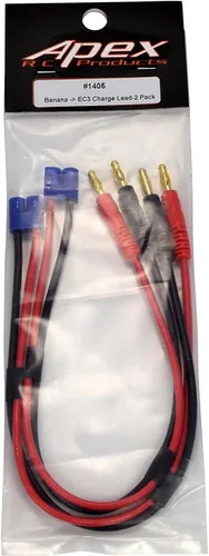 Vista 4 de EC3 Conector Enchufe -> 0.157 in Banana Plugs Cable Adaptador de Cable de Carga de Batería - Paquete de 2 1405