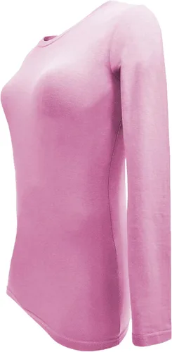 Vista 40 de Natural Uniforms Camiseta Under Scrub para mujer, cuello redondo, manga larga, paquete de 3, paquete múltiple de 3