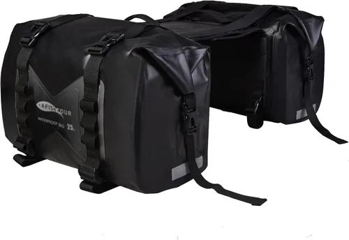 Vista 13 de 30L Bolsas de equipaje para motocicleta para viajes en moto - Bolsas de alforjas para motocicletas - Bolsa desmontable para scooter, Honda, Suzuki