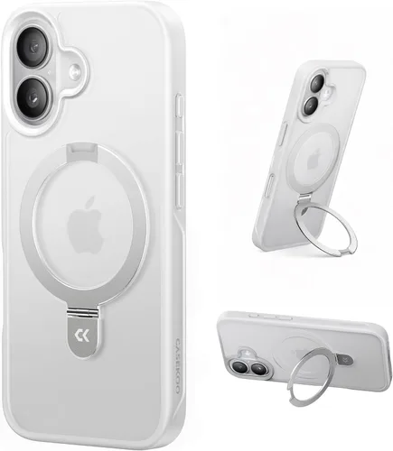 Vista 72 de CASEKOO - Funda diseñada para iPhone 14 Pro con soporte magnético invisible [protección contra caídas de grado militar] [compatible con MagSafe]