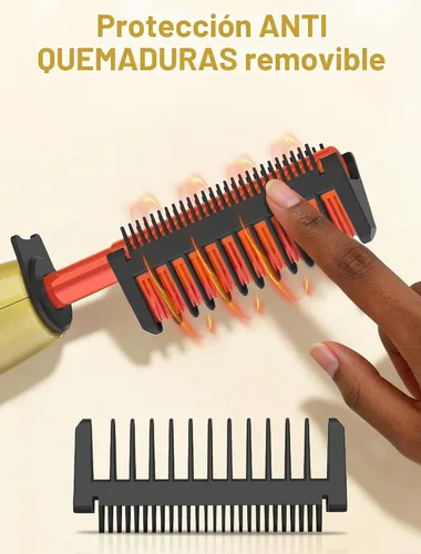 Vista 2 de Peine caliente eléctrico de 180°F-500°F para pelucas y cabello de mujer