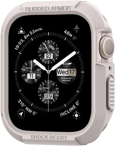 Vista 9 de Spigen Funda resistente para Apple Watch de 1.772 in/1.732 in Para Apple Watch Series SE3/9/8/SE2/7/6/SE/5/4 Cubierta protectora duradera TPU Negro