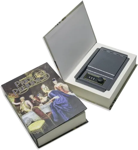 Vista 8 de Caja fuerte con cierre de libro de papel real con combinación de diccionario secreto oculto (Combo/Alicia en el país de las maravillas)