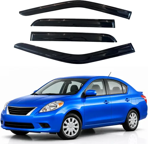 Vista 159 de Visera de ventana IG para Ford Focus Sedán y Hatchback 2012-2018, Protector de ventana lateral para lluvia y viento estilo Mugen, extra duradero