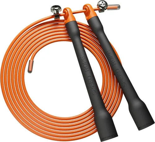 Vista 8 de Cuerda de saltar ultraligera con asas ergonómicas negras, cable de PVC, longitud ajustable, para entrenamiento cardiovascular, crossfit, boxeo