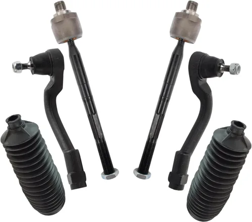 Vista 173 de TRQ Kit de dirección delantera con barra de acoplamiento de fuelle de piñón y cremallera compatible con Toyota Echo 2000-2005