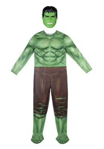 Vista 2 de Disfraz de Hombre Marvel Hulk Qualux Multicolor